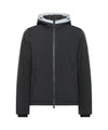 Men's jacket with lined hood
