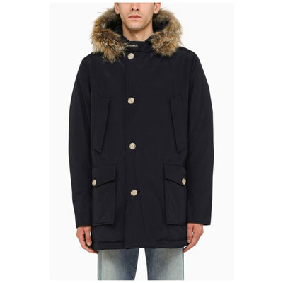 Men's jacket padded with fur