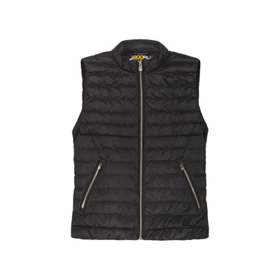 Gilet Donna leggero con zip frontale e logo in tono colore