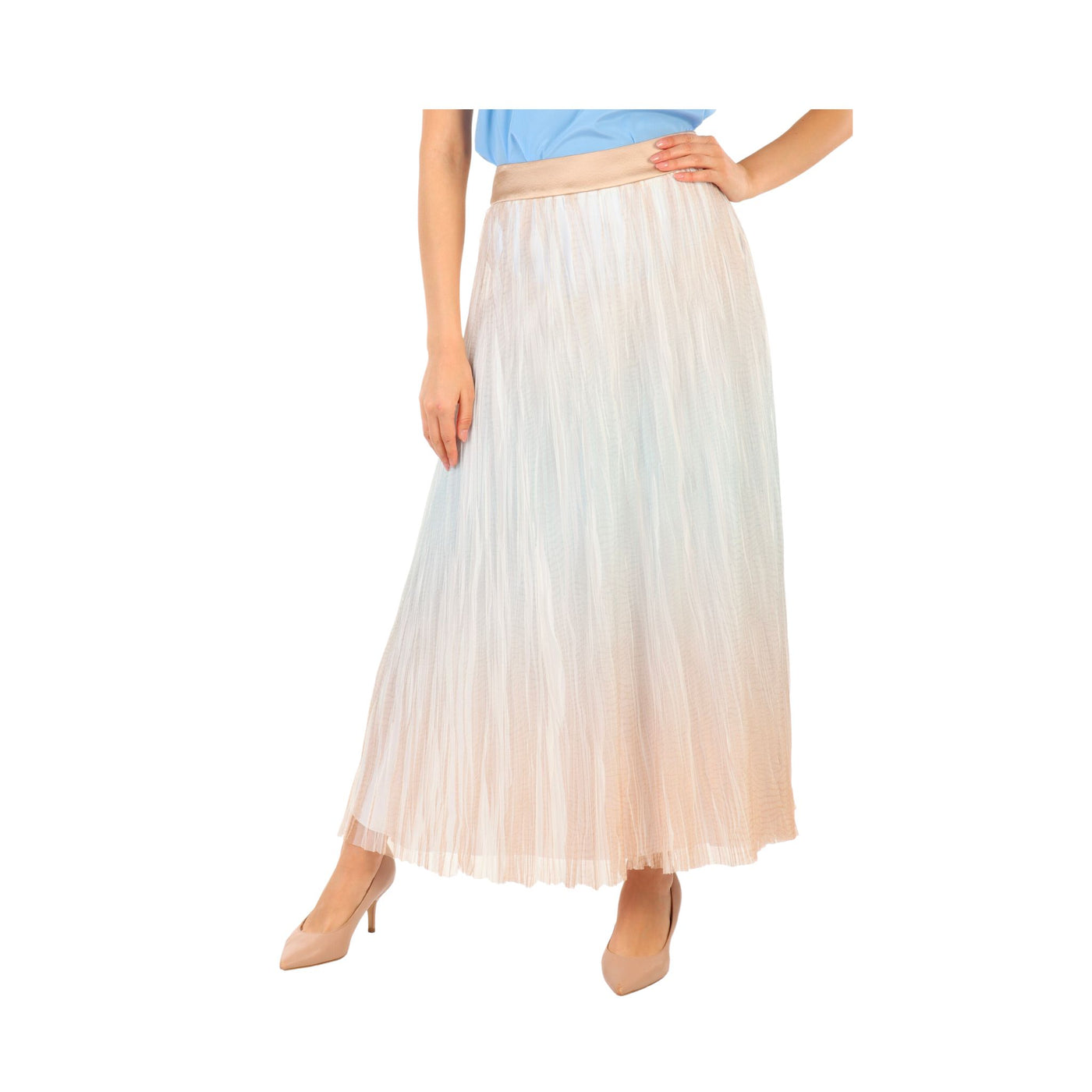 Shaded patterned women's skirt