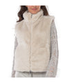 Gilet Donna in pelliccia sintetica con collo alto