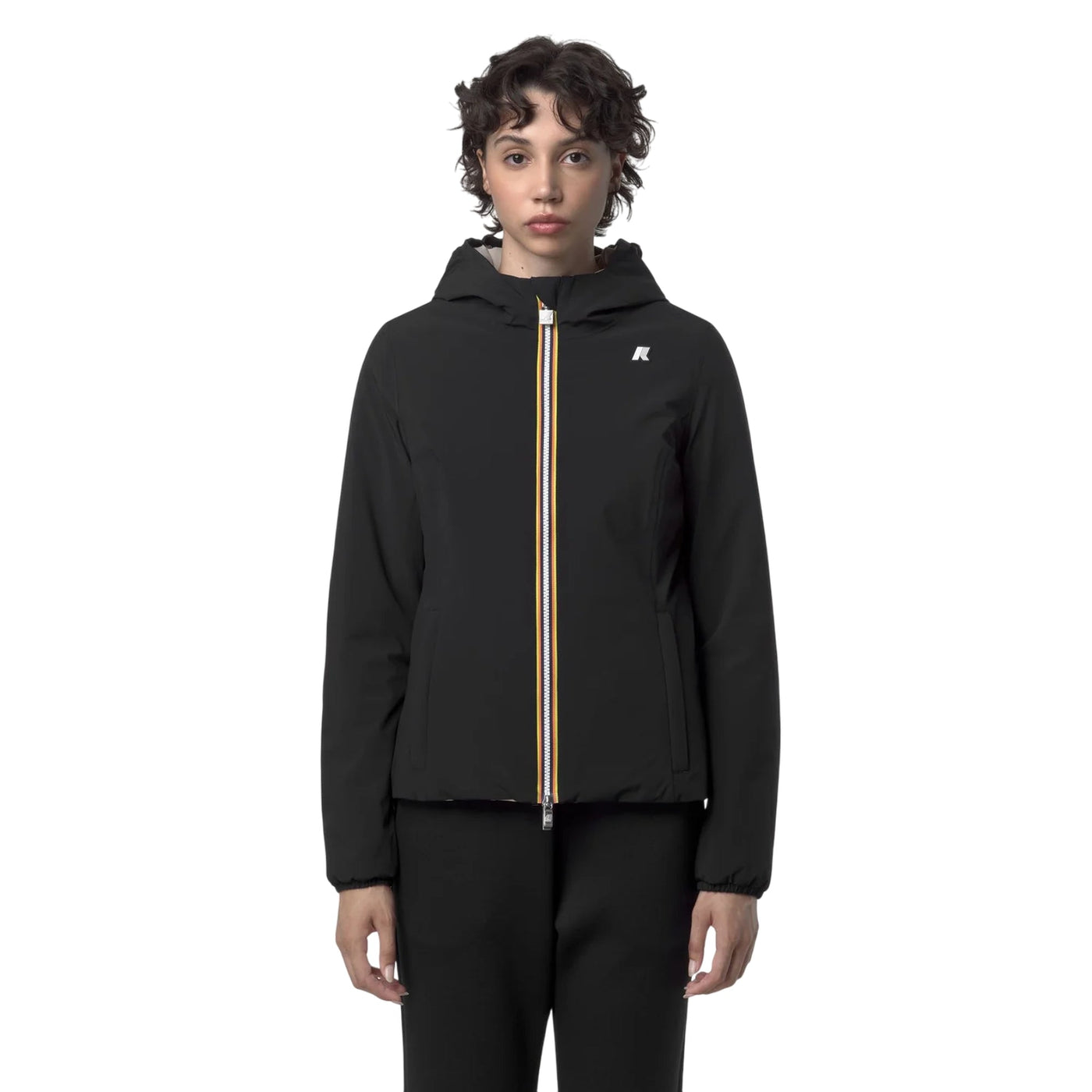 Giubbotto Donna imbottito Lily Double Nero/Beige