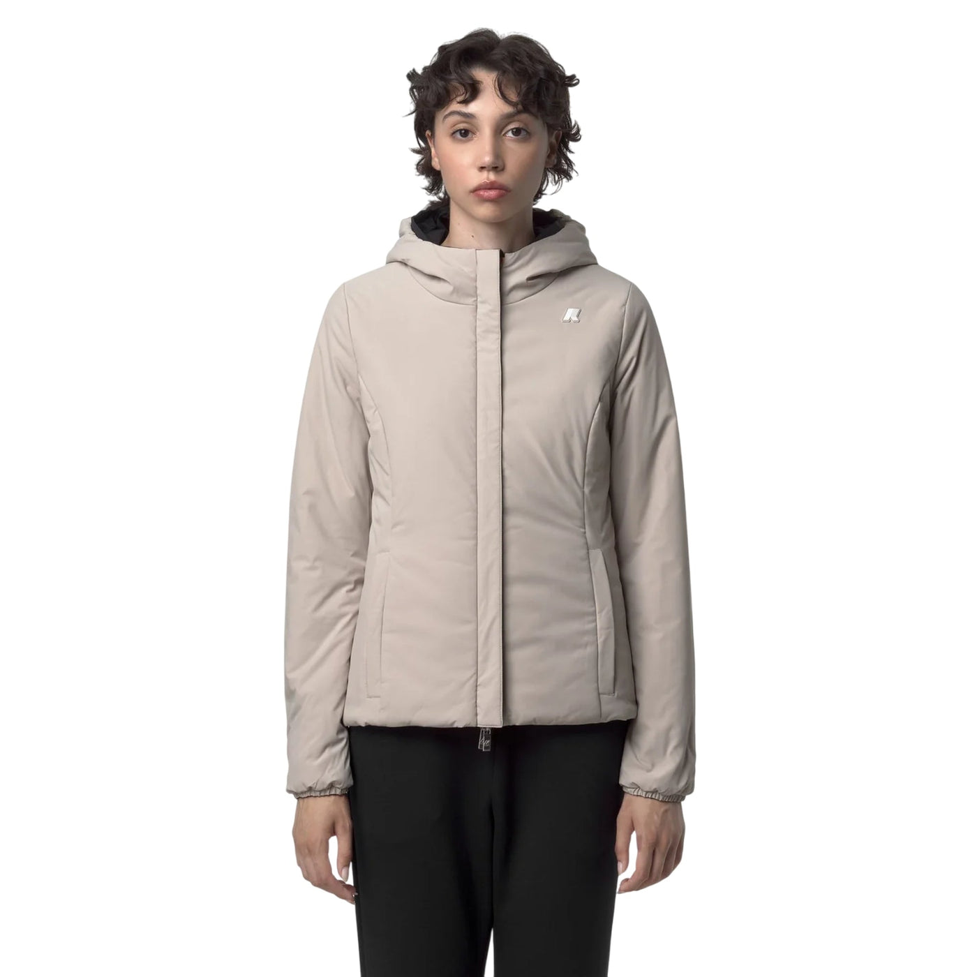 Giubbotto Donna imbottito Lily Double Nero/Beige