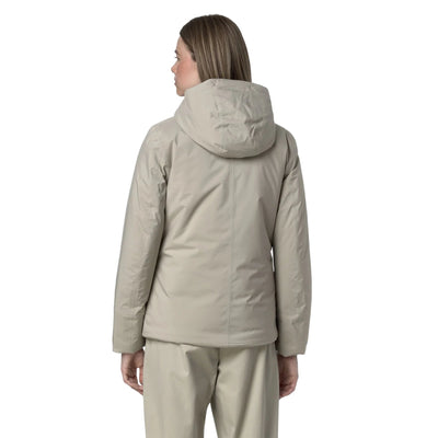 Giubbotto Donna Lil Soft Touch Marmotta Beige modella retro