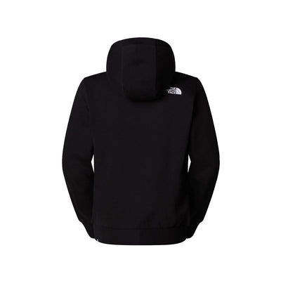 Felpa Uomo cappuccio Simple Dome Nero retro