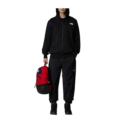 Felpa Uomo Simple Dome con zip Nero modello intero frontale