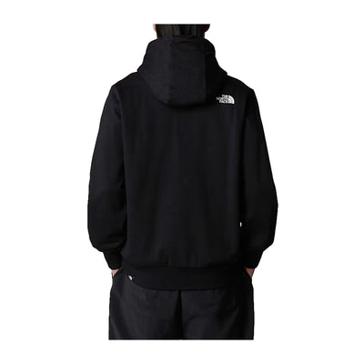 Felpa Uomo Simple Dome con zip Nero modello retro