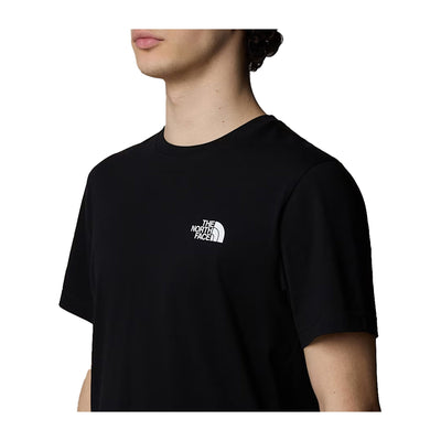 T-shirt Uomo Simple Dome Nero modello frontale ravvicinato