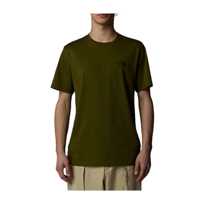 T-shirt Uomo Simple Dome Verde oliva modello frontale