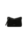 GIANNI CHIARINI Borsa Nora Pouch in Pelle Scamosciata Nera