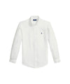 RALPH LAUREN Camicia Lino Uomo Custom Fit Bianca