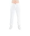 ROY ROGER'S Pantalone Portofino in Lino Tinto Bianco
