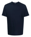 HERNO T-shirt Blu Girocollo in Cotone