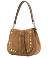 Borsa a spalla Helena Pelle Scamosciata marrone