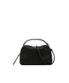 GIANNI CHIARINI Borsa Alifa in Raffia Nera con zip