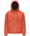 Giubbotto Uomo corto, Jack Spacer Arancione/Blu, in nylon