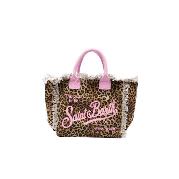 SAINT BARTH Borsa Vanity con Manici Rosa