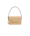 Borsa a spalla Paloma in raffia Beige