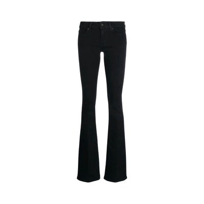 Women's trousers with regular waist and applied logo