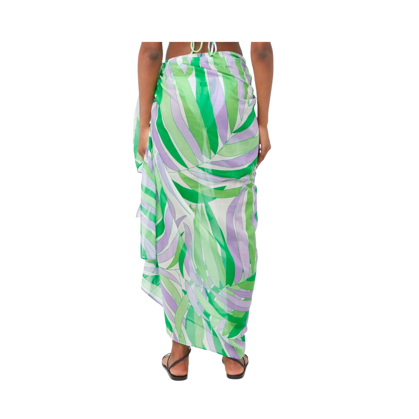 Women's pareo with wave pattern