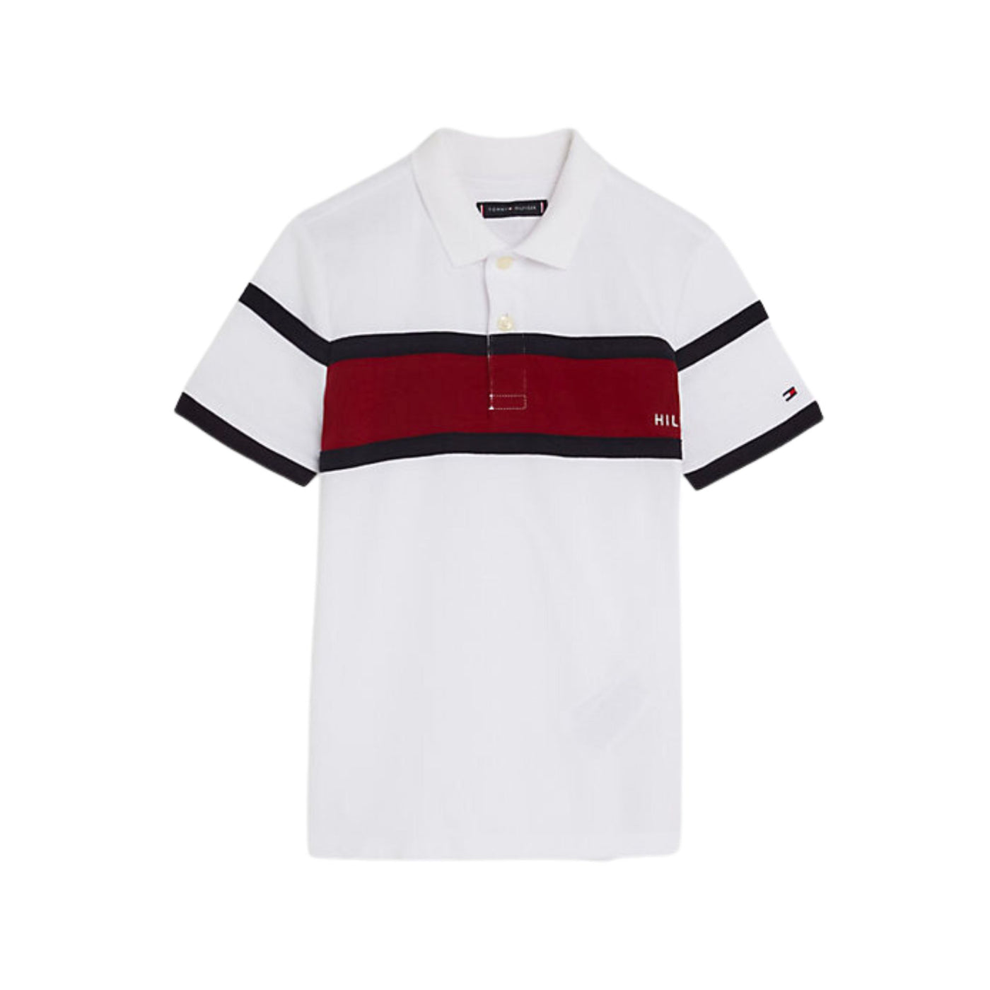 Tri-color polo shirt for boys 2-10 years
