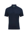 Men's polo shirt in solid color wool