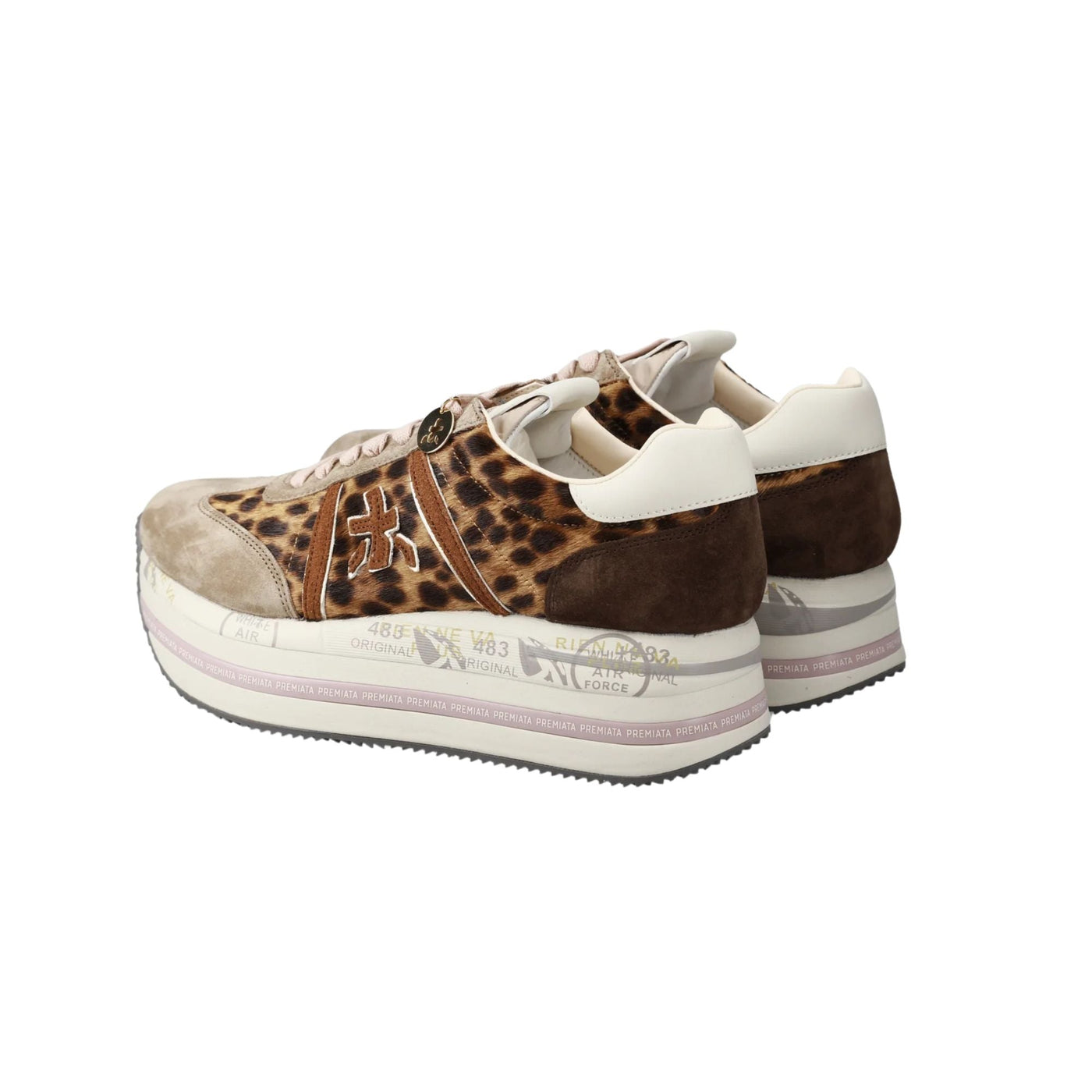 Sneakers Donna modello Beth 7741 Animalier retro 