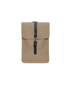 Zaino impermeabile unisex a tinta unita beige 