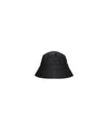 Bucket Hat unisex idrorepellente a tinta unita in nero