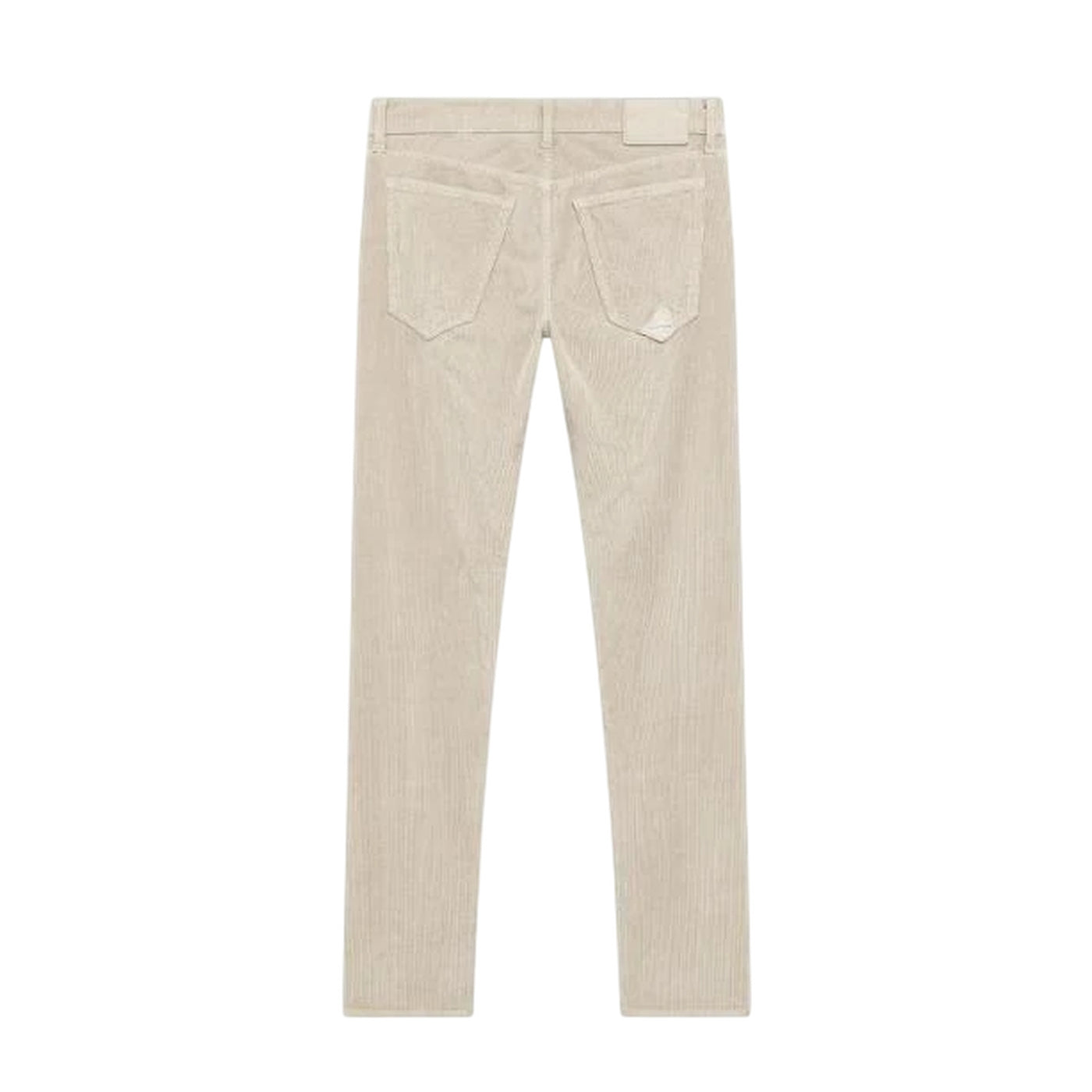 Pantalone Uomo in velluto Beige, con cinque tasche e salpa in tessuto
