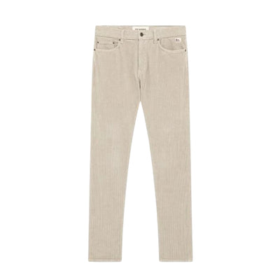 Pantalone Uomo in velluto Beige, con cinque tasche e salpa in tessuto