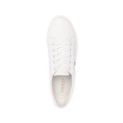 Women's shoes in canvas with gold logo