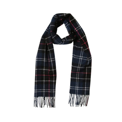 Men's scarf with fringed hem
