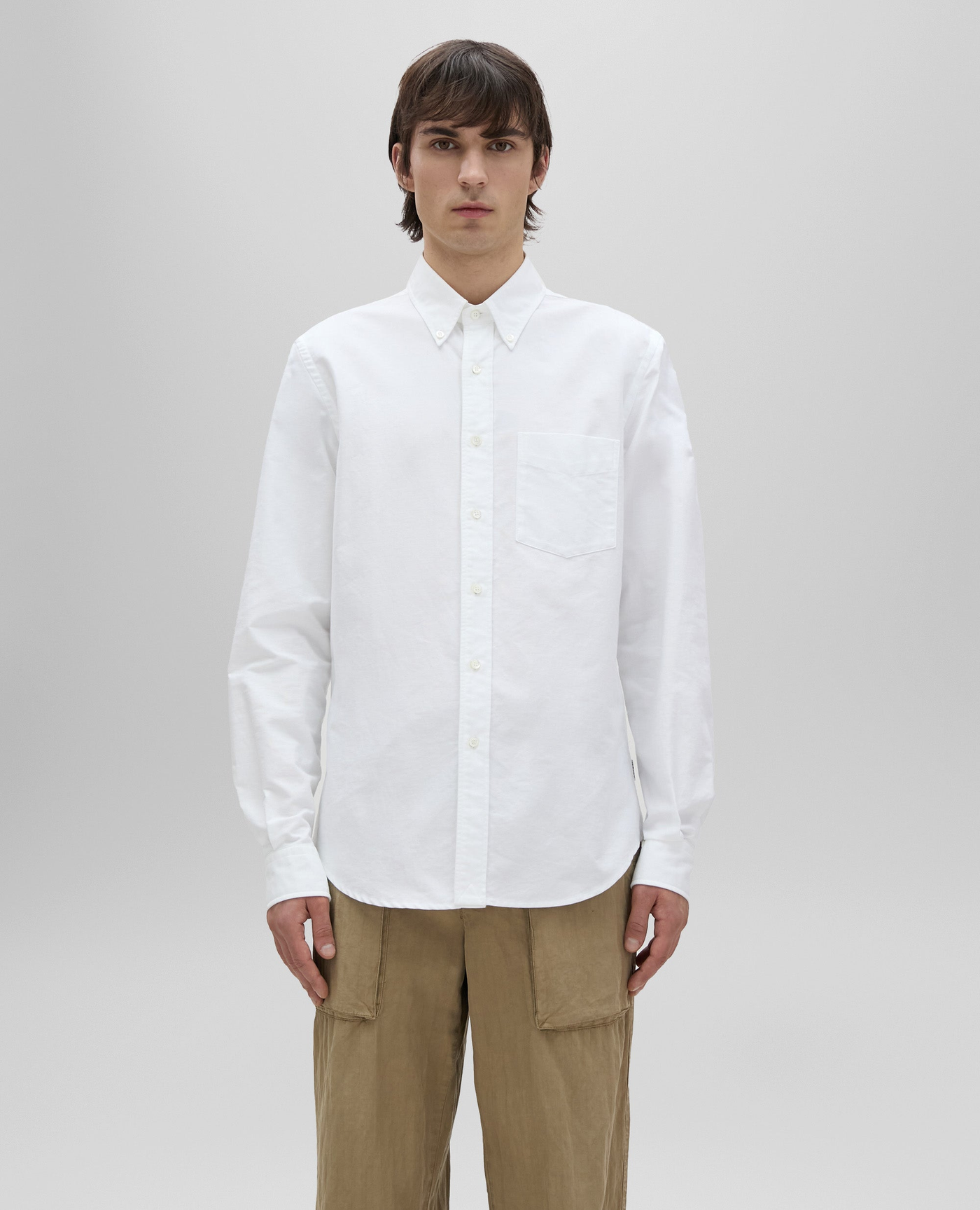 ASPESI Camicia Oxford Cotone Azzurro Uomo