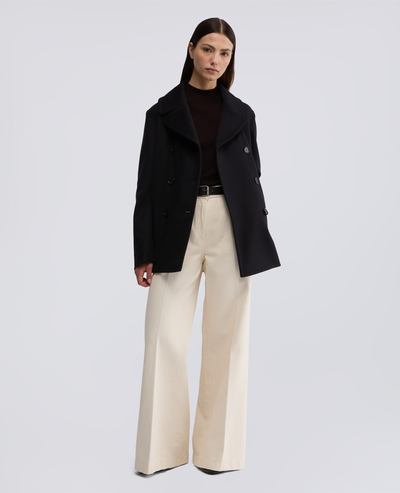 ASPESI Pantaloni Vita Alta Denim Cotone Donna
