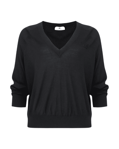 Elisabetta Franchi Maglione Tricot Lana Seta Cashmere
