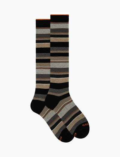Gallo Calze Lunghe Uomo Cotone Righe Multicolor