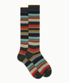 Gallo Calze Lunghe Uomo Cotone Righe Multicolor