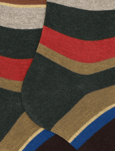 Gallo Calze Lunghe Uomo Cotone Righe Multicolor