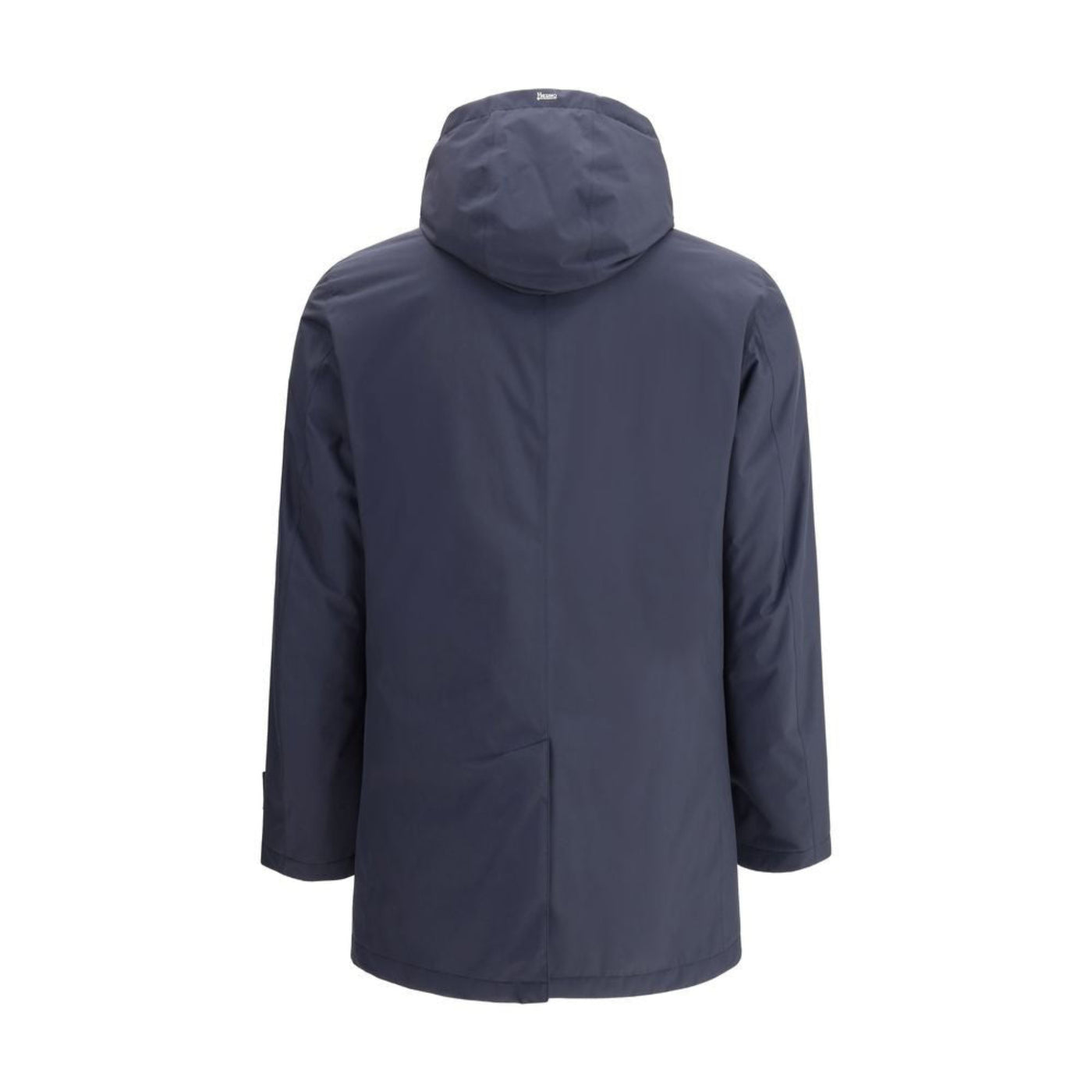 Cappotto Uomo Blu, con colletto a camicia ed idrorepellente