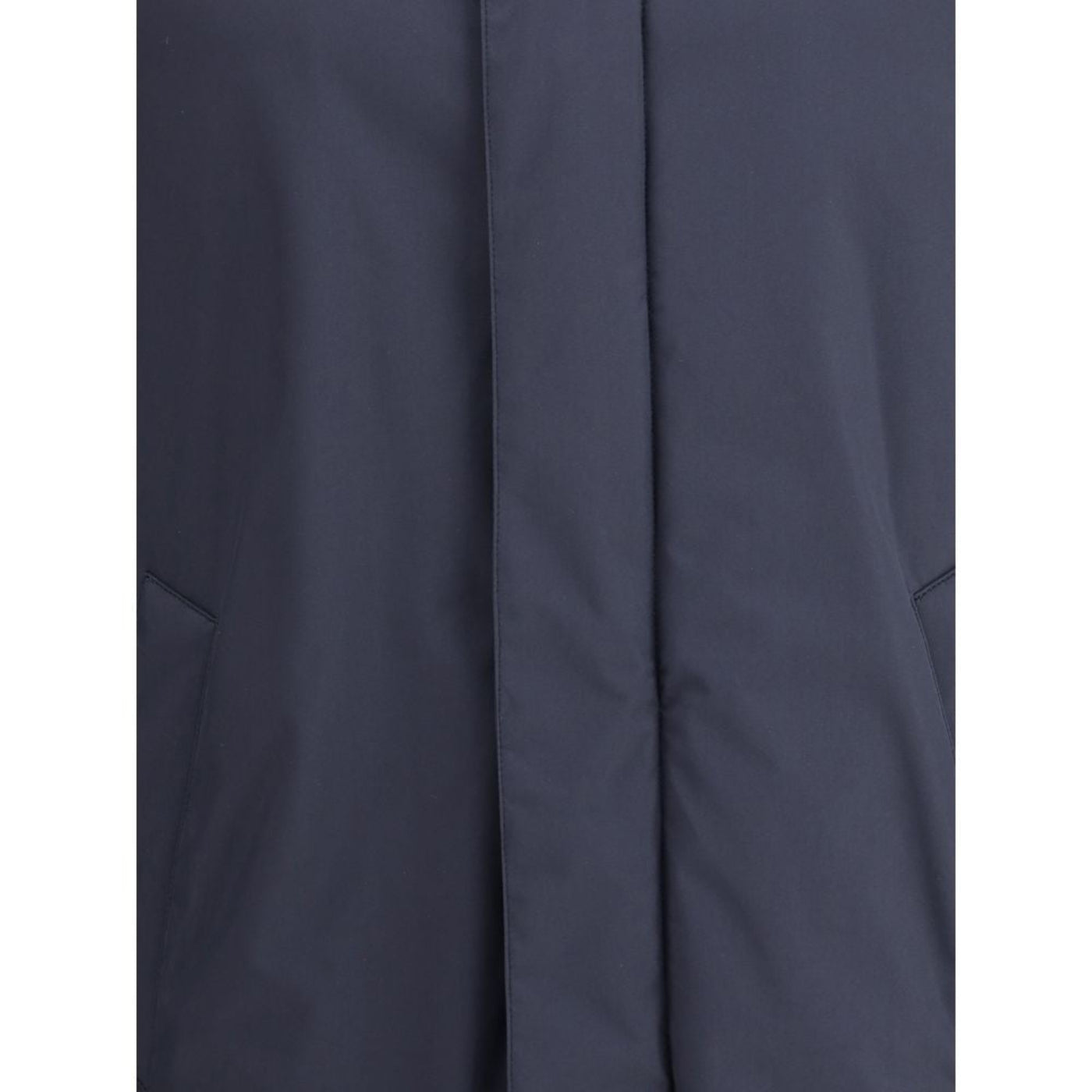 Cappotto Uomo Blu, con colletto a camicia ed idrorepellente