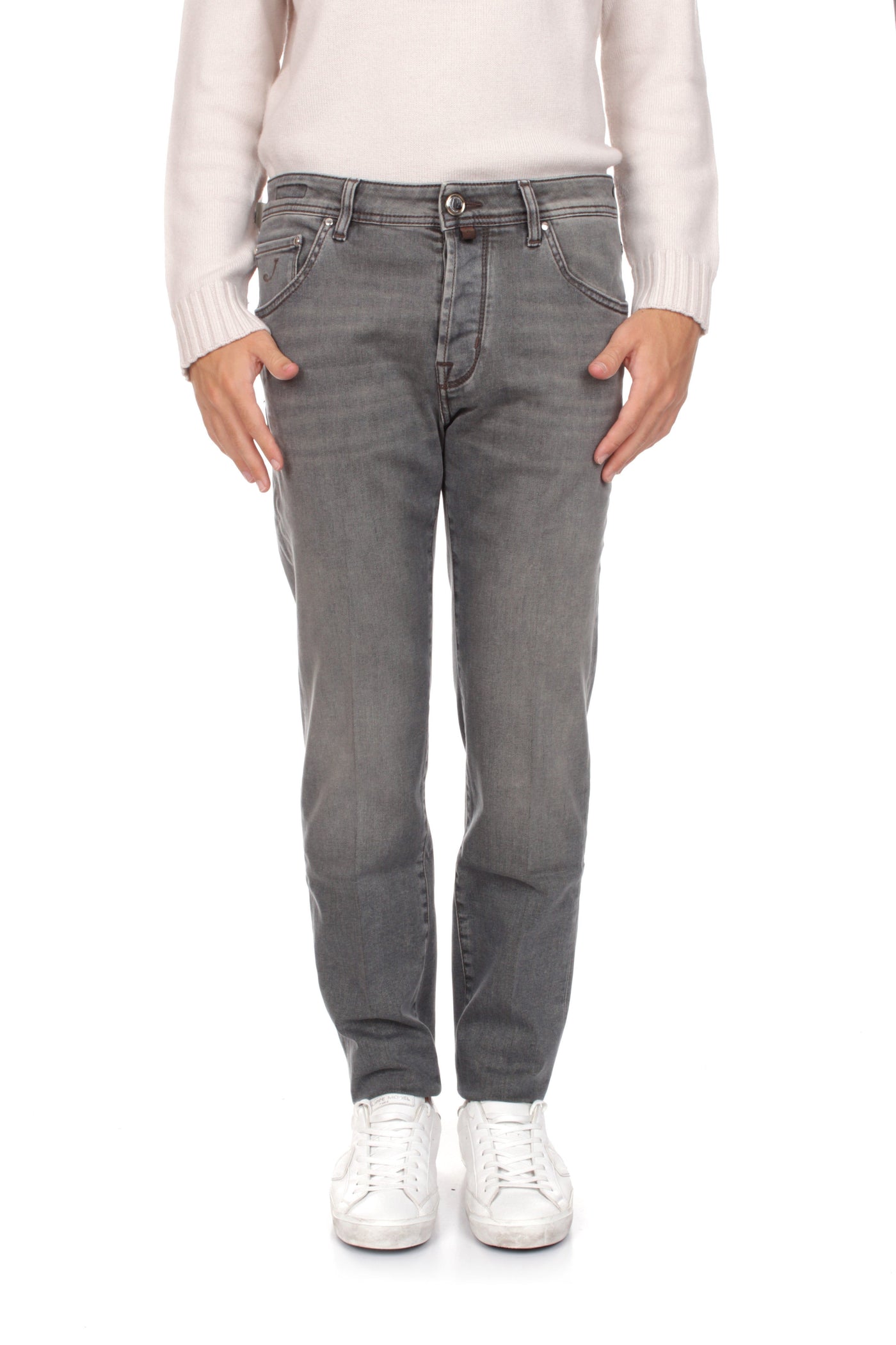 Jacob Cohen Jeans Scott Cropped Slim Uomo Cotone