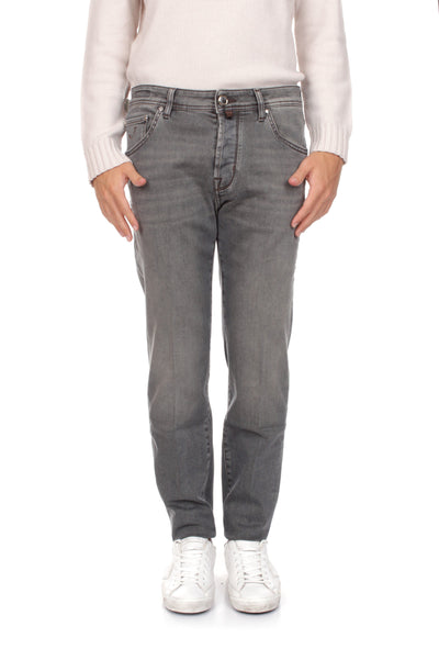 Jacob Cohen Jeans Scott Cropped Slim Uomo Cotone