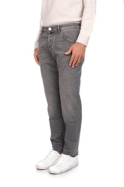 Jacob Cohen Jeans Scott Cropped Slim Uomo Cotone