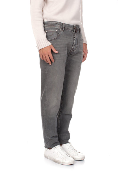 Jacob Cohen Jeans Scott Cropped Slim Uomo Cotone
