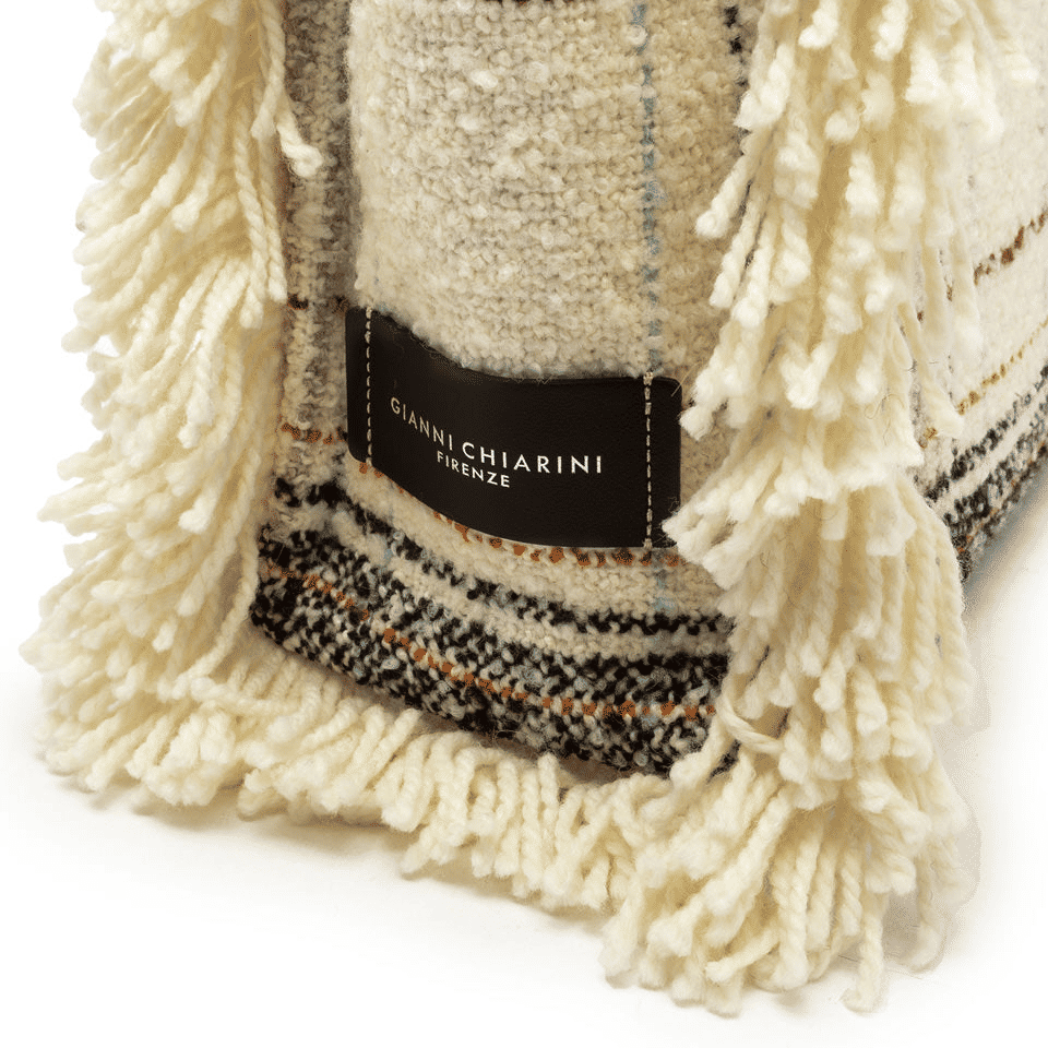 Marcella Borsa Frange Lana Plaid Donna