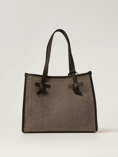Marcella Shopping Bag Tessuto Spiga Donna