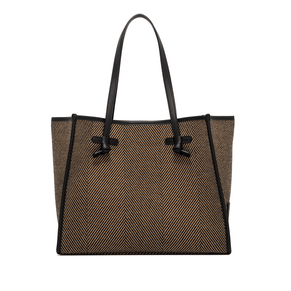 Marcella Shopper Lana Spigato Finiture Pelle