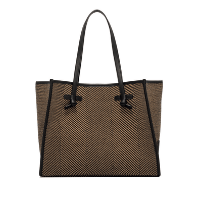 Marcella Shopper Lana Spigato Finiture Pelle