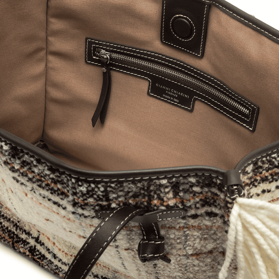 Marcella Borsa Frange Lana Plaid Donna